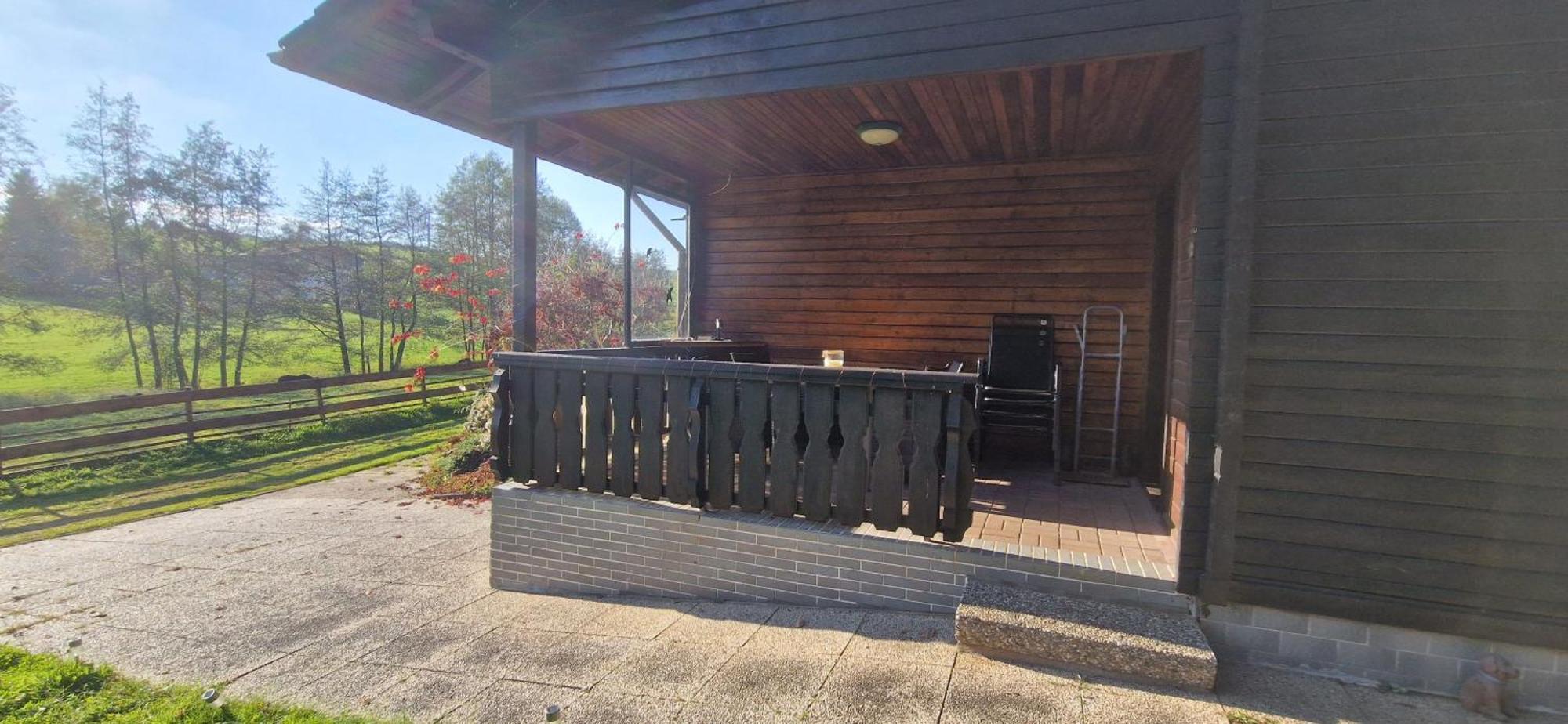 Blockhaus Am Waldrand Villa Erbach  Buitenkant foto