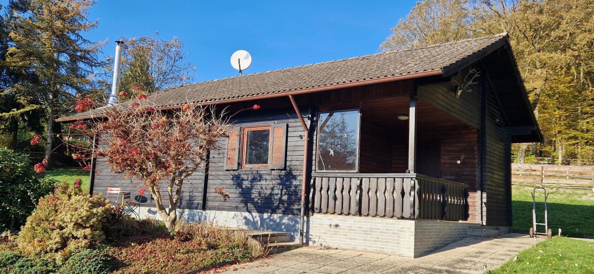 Blockhaus Am Waldrand Villa Erbach  Buitenkant foto